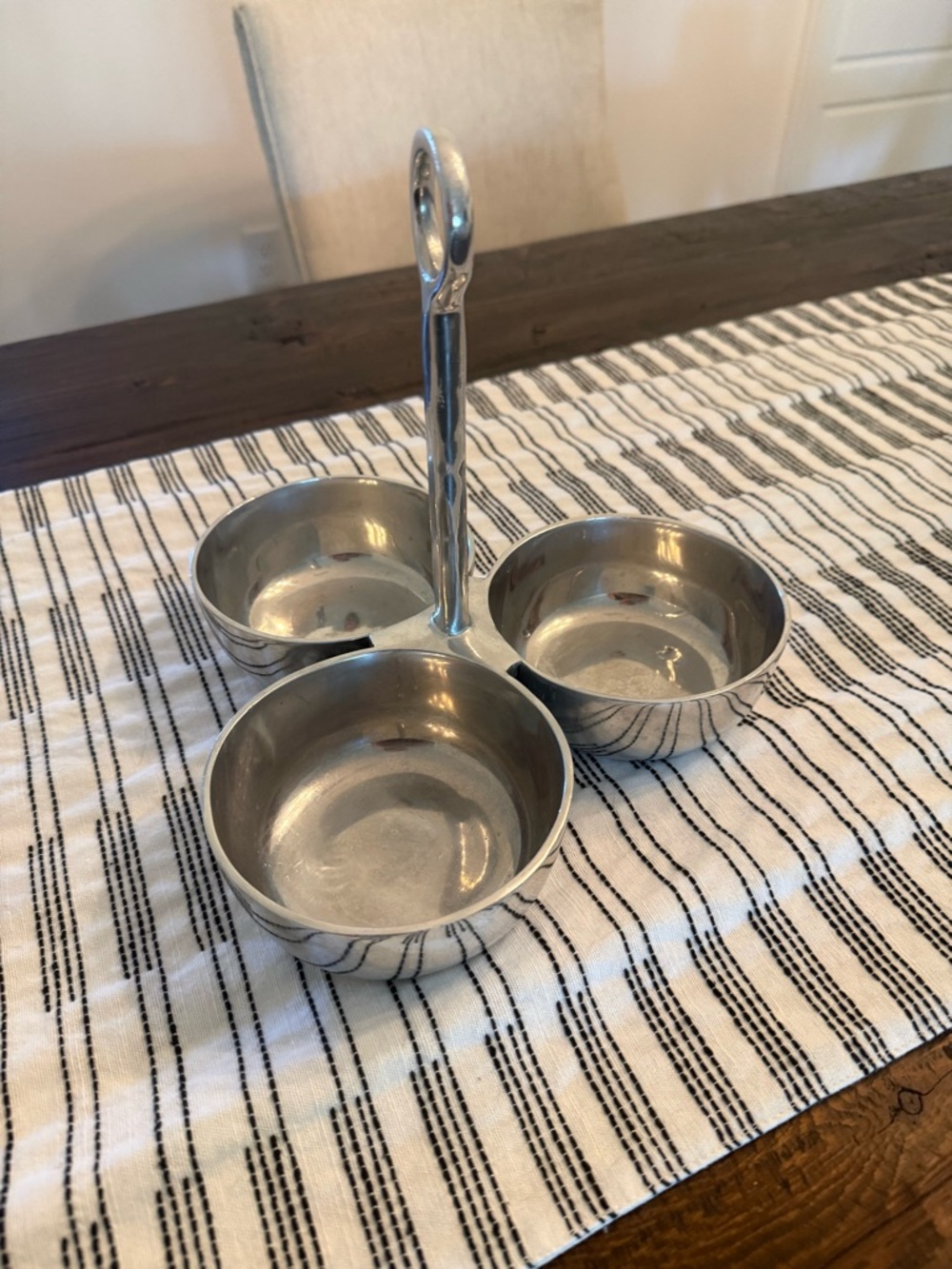 Pottery Barn 3-Tier condiment serving piece